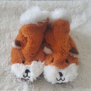 Cozy Fox Kids Slippers - Orange and White
